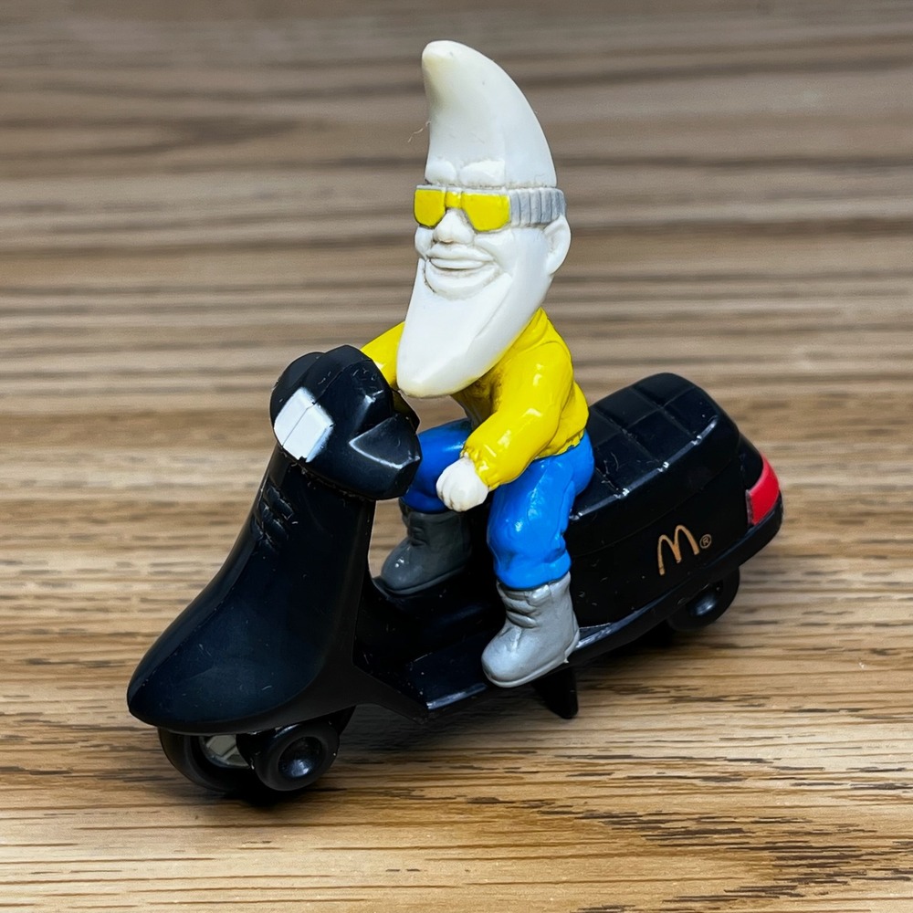 McDonalds Mac Tonight Vintage 1988 Happy Meal Toy Moon Man Scooter Figure 80s